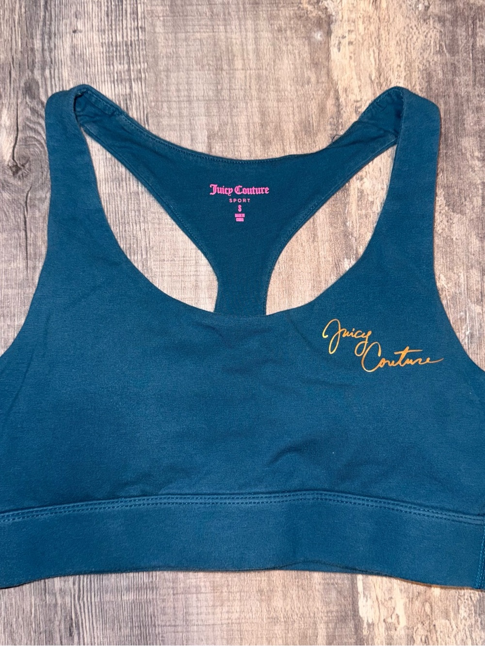 Juicy Couture Teal Sports Bra